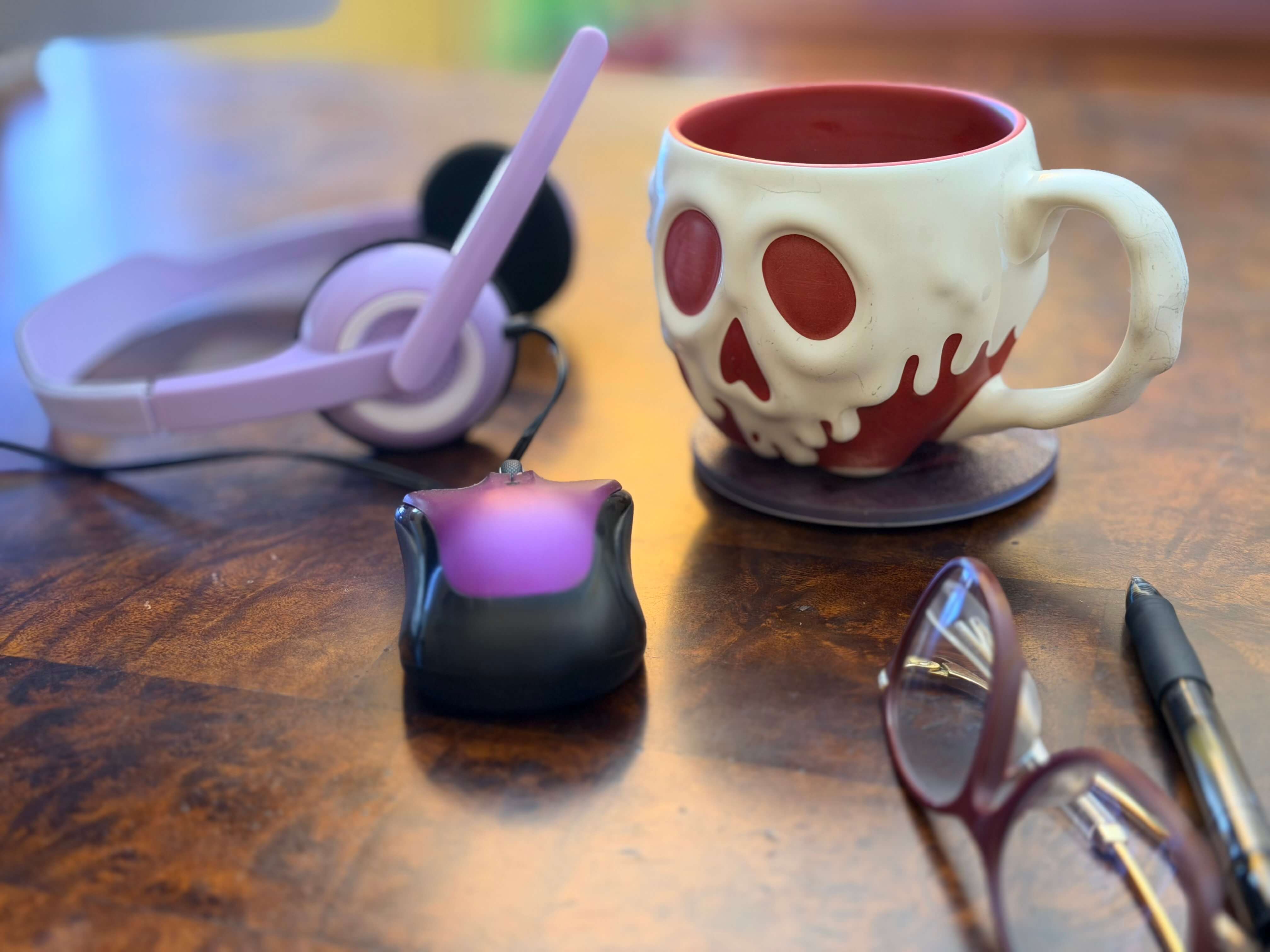 Journal, coffee, and writing desk